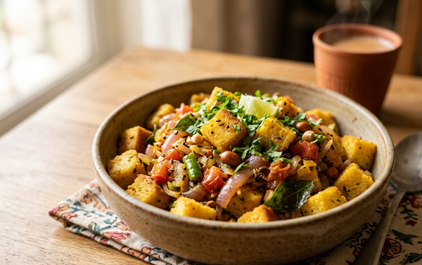 5-Minute Indian Breakfast Recipe: Quick & Easy Bread Upma
