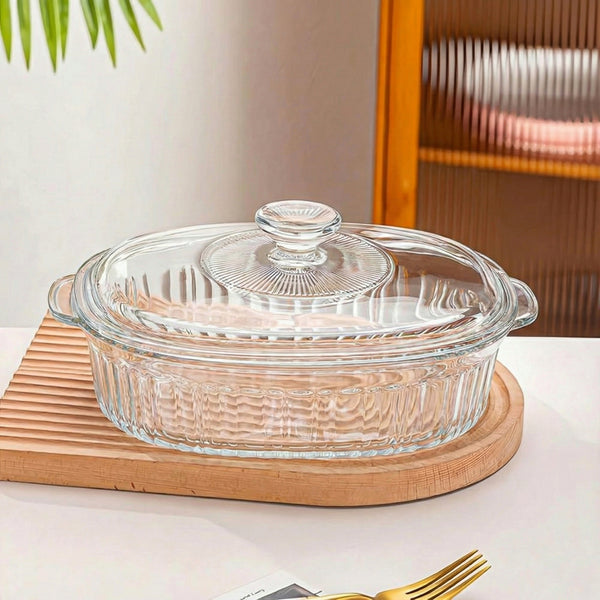 Premium Glass Casserole Dish with Lid (1.8L)