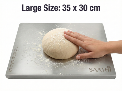 Premium Stainless Steel Chopping Board Large 35 x 30 cm Counter Top