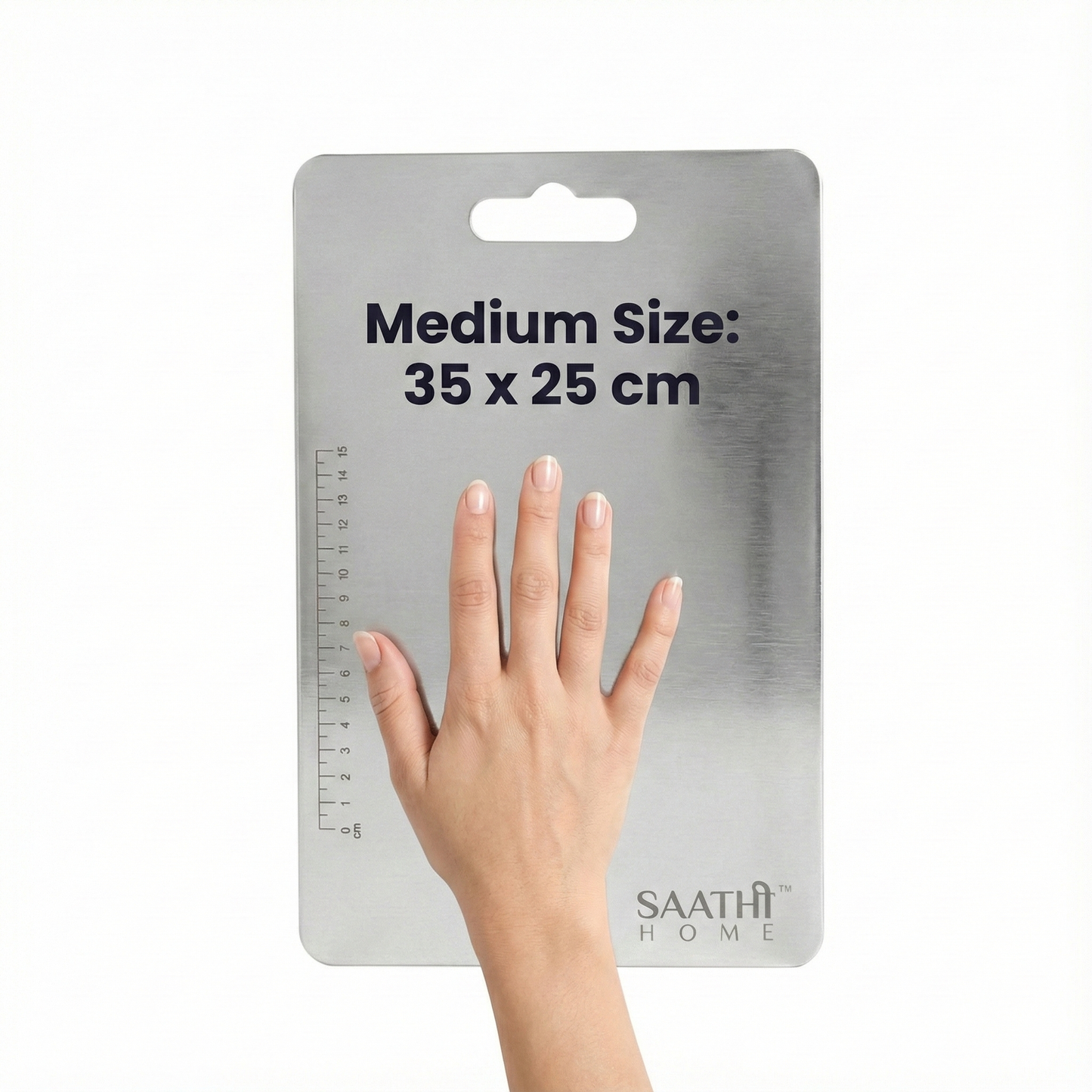 Premium Stainless Steel Chopping Board Medium 35 x 25 cm