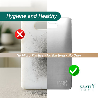 Premium Stainless Steel Chopping Board Large 35 x 30 cm Counter Top