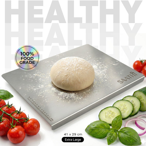 Premium Stainless Steel Chopping Board Extra Large 41 x 29 cm Counter Top