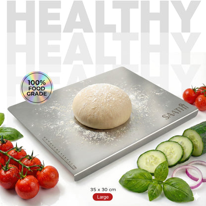 Premium Stainless Steel Chopping Board Large 35 x 30 cm Counter Top