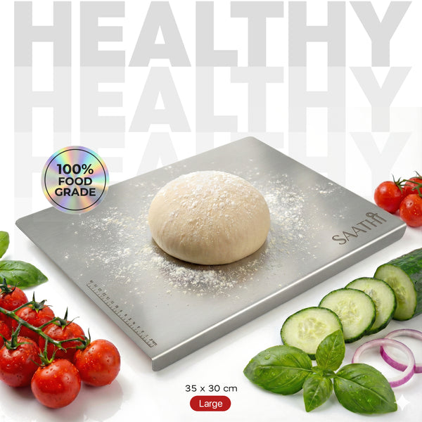 Premium Stainless Steel Chopping Board Large 35 x 30 cm Counter Top