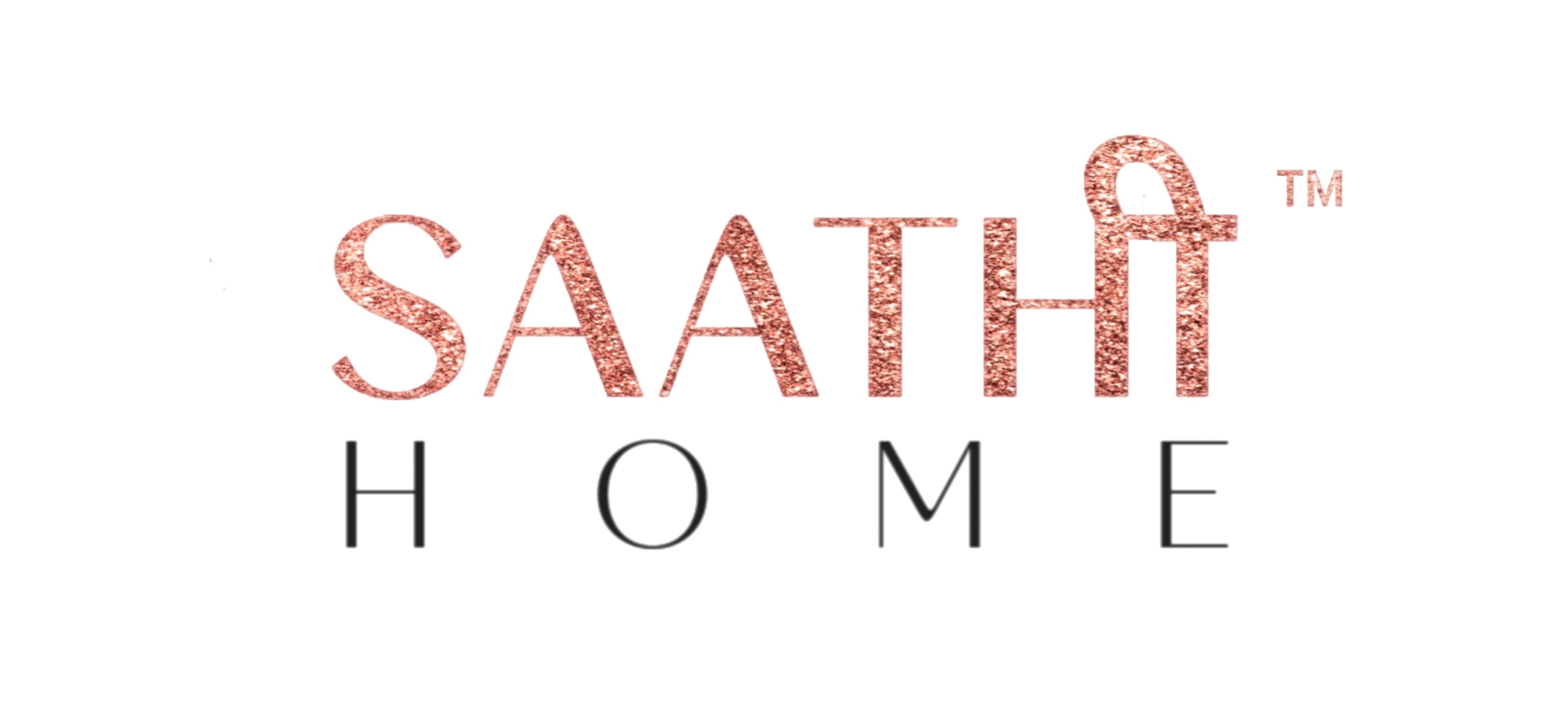 SAATHIHOME logo with decorative text on a white background