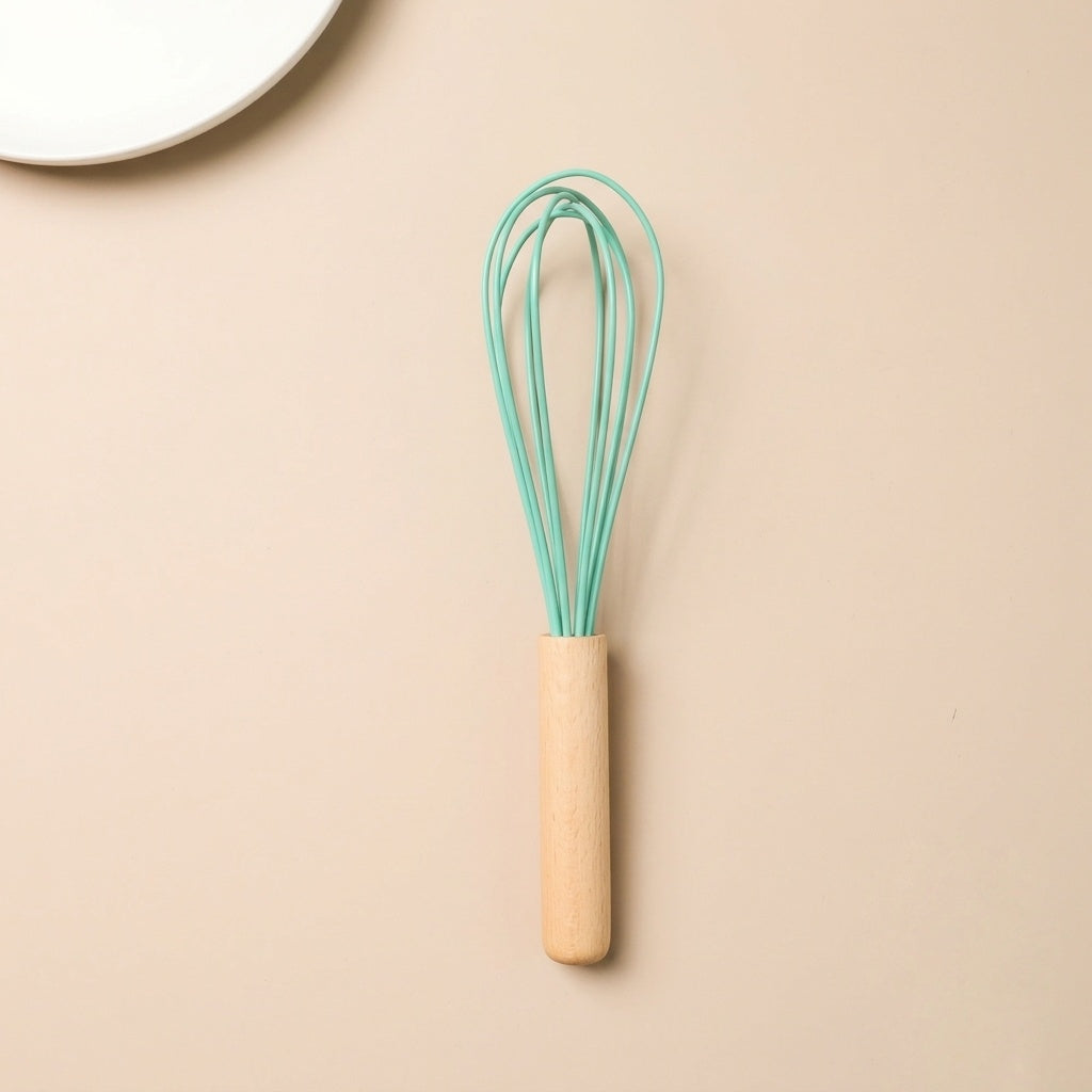 Premium 12-Piece Silicone Cooking Utensils Set with Natural Wood Handles