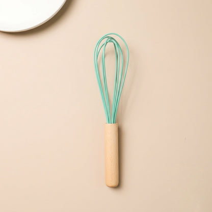 Premium 12-Piece Silicone Cooking Utensils Set with Natural Wood Handles