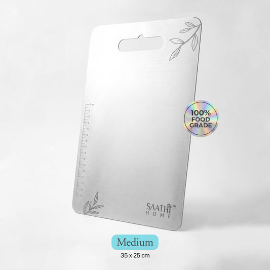 Premium Stainless Steel Chopping Board Medium 35 x 25 cm